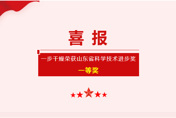 喜报！南宫NG28荣获“山东省科学技术进取奖”一等奖